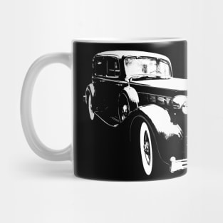 Packard Eight 1930s American classic car block white Mug